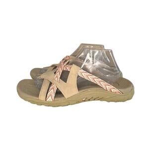 Skechers Womens Reggae Soundstage Sandals Natural Size 11 Used